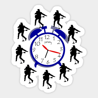 Rock around the clock Sticker